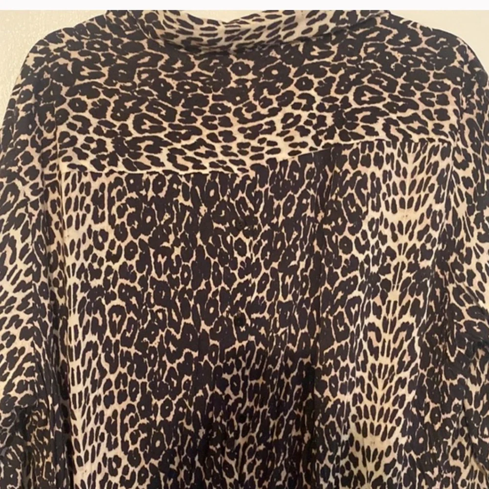 All saints leopard midi dress long sleeve - Picture 4 of 14